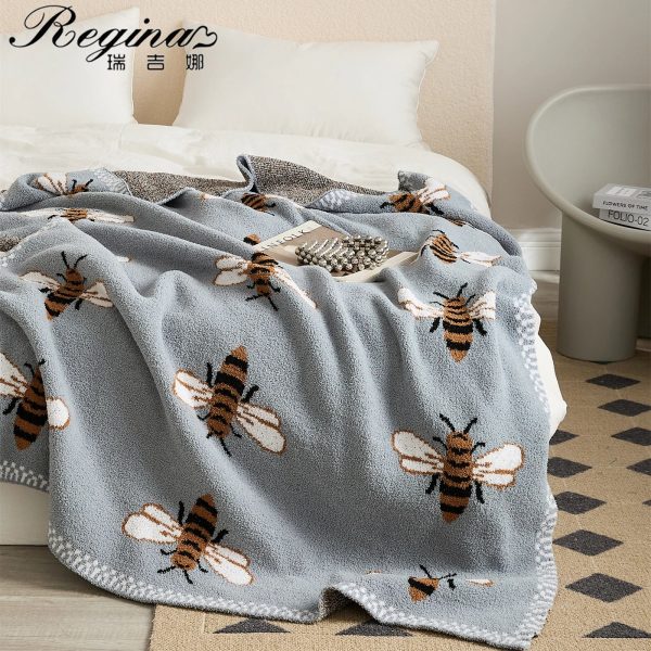 couverture design motif abeille