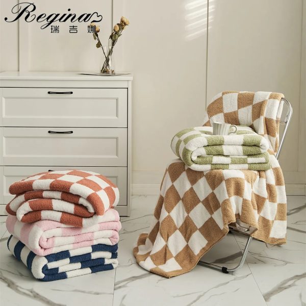 couverture à carreaux en damier