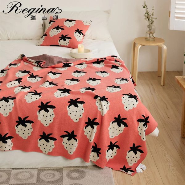 Couverture Design à Motif Raisin