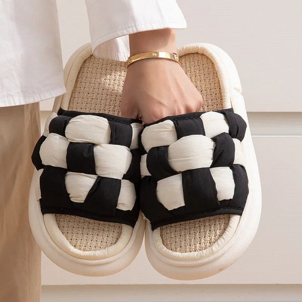 pantoufles été femme à motif